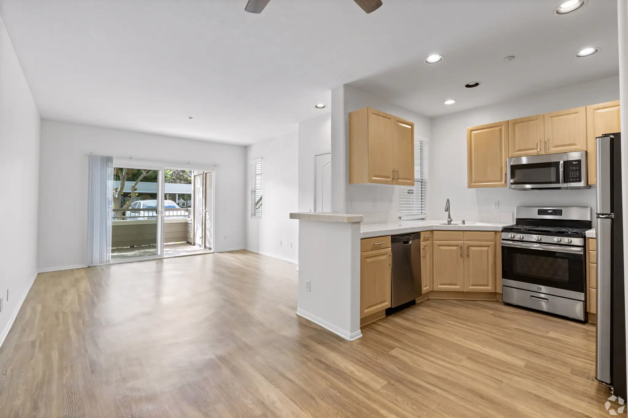 Via Ventura Apartments open concept kitchen and spacious living area