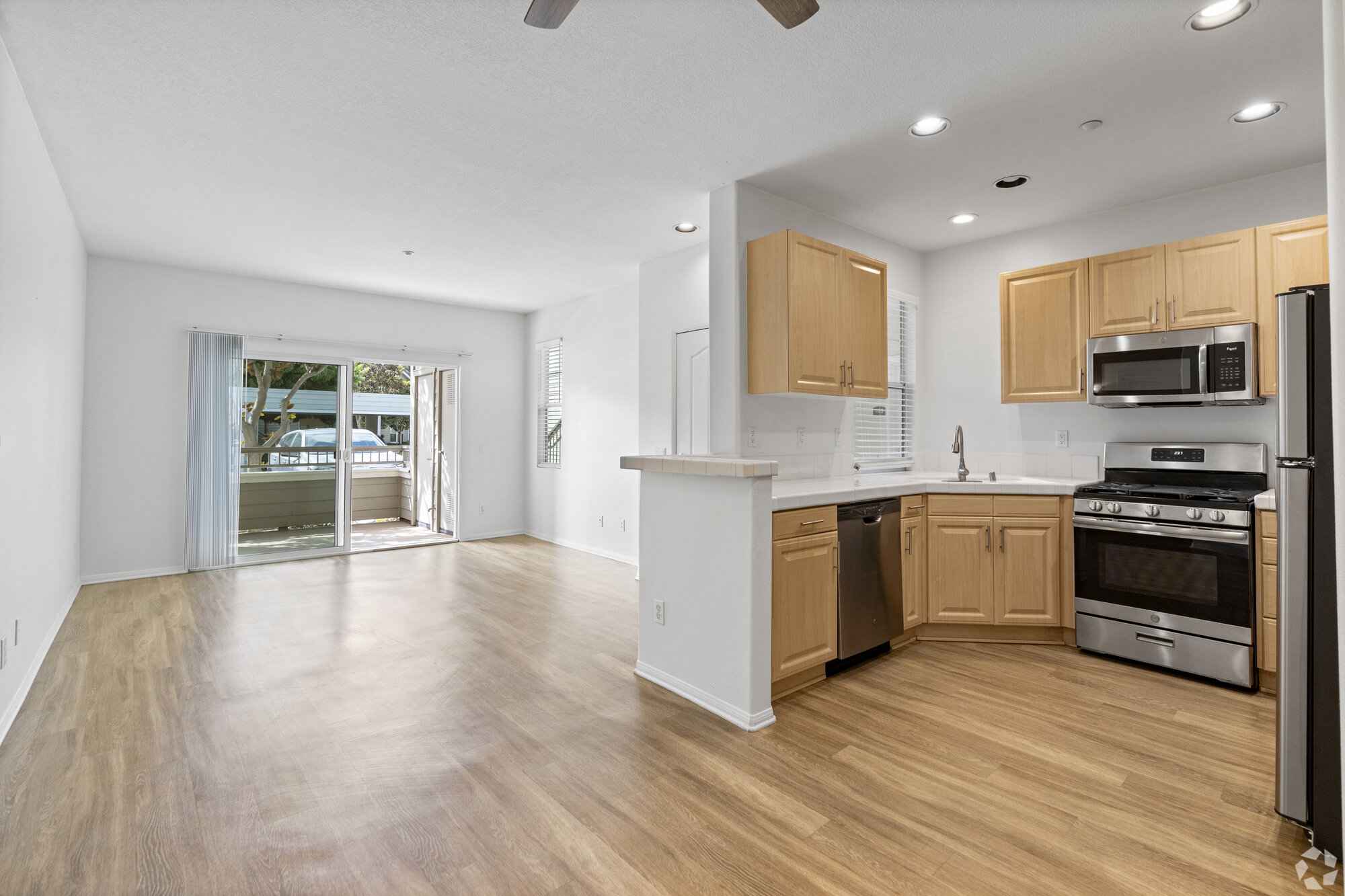 open concept kitchen and spacious living area at Via Ventura