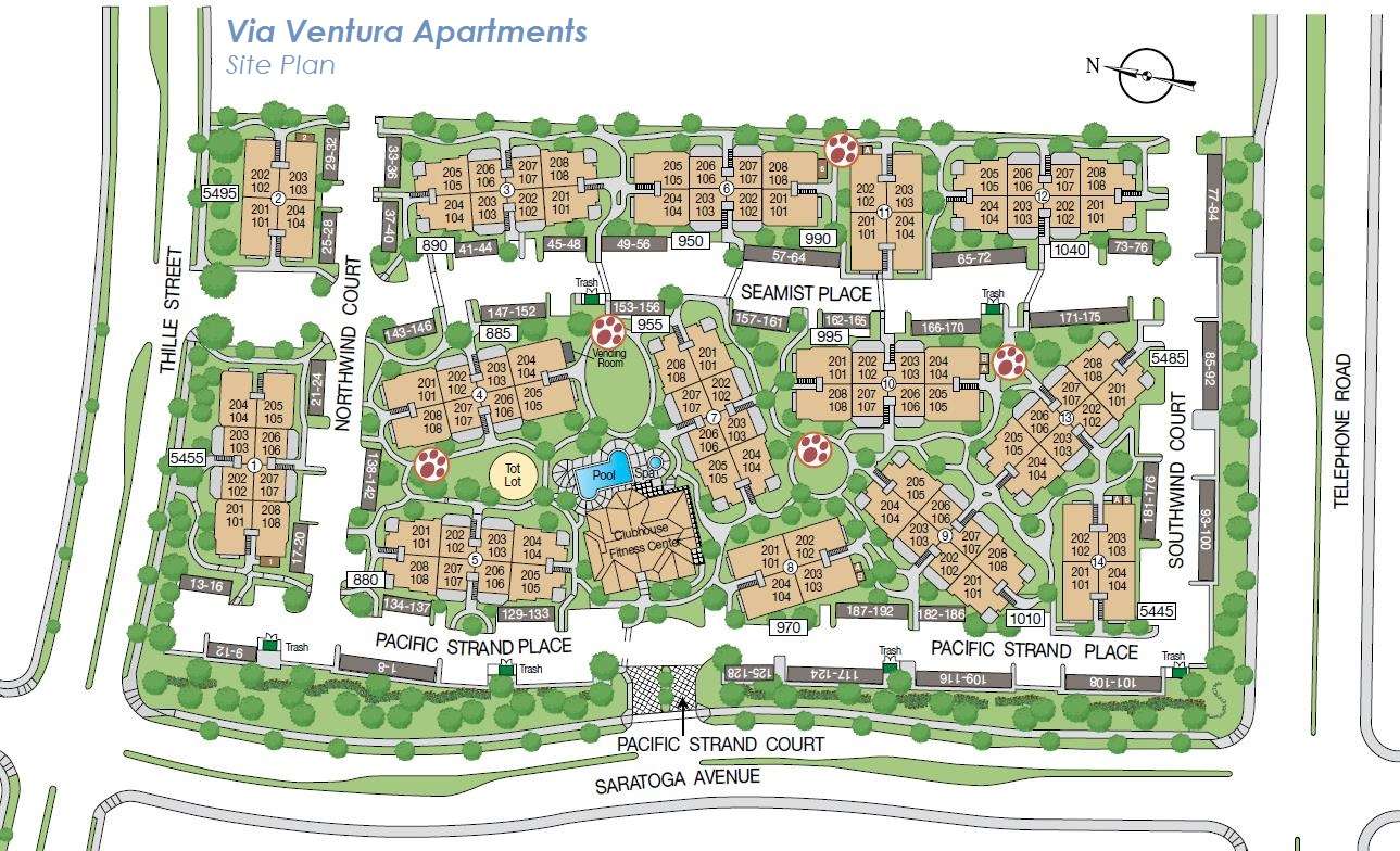 Via Ventura Apartments Property Map